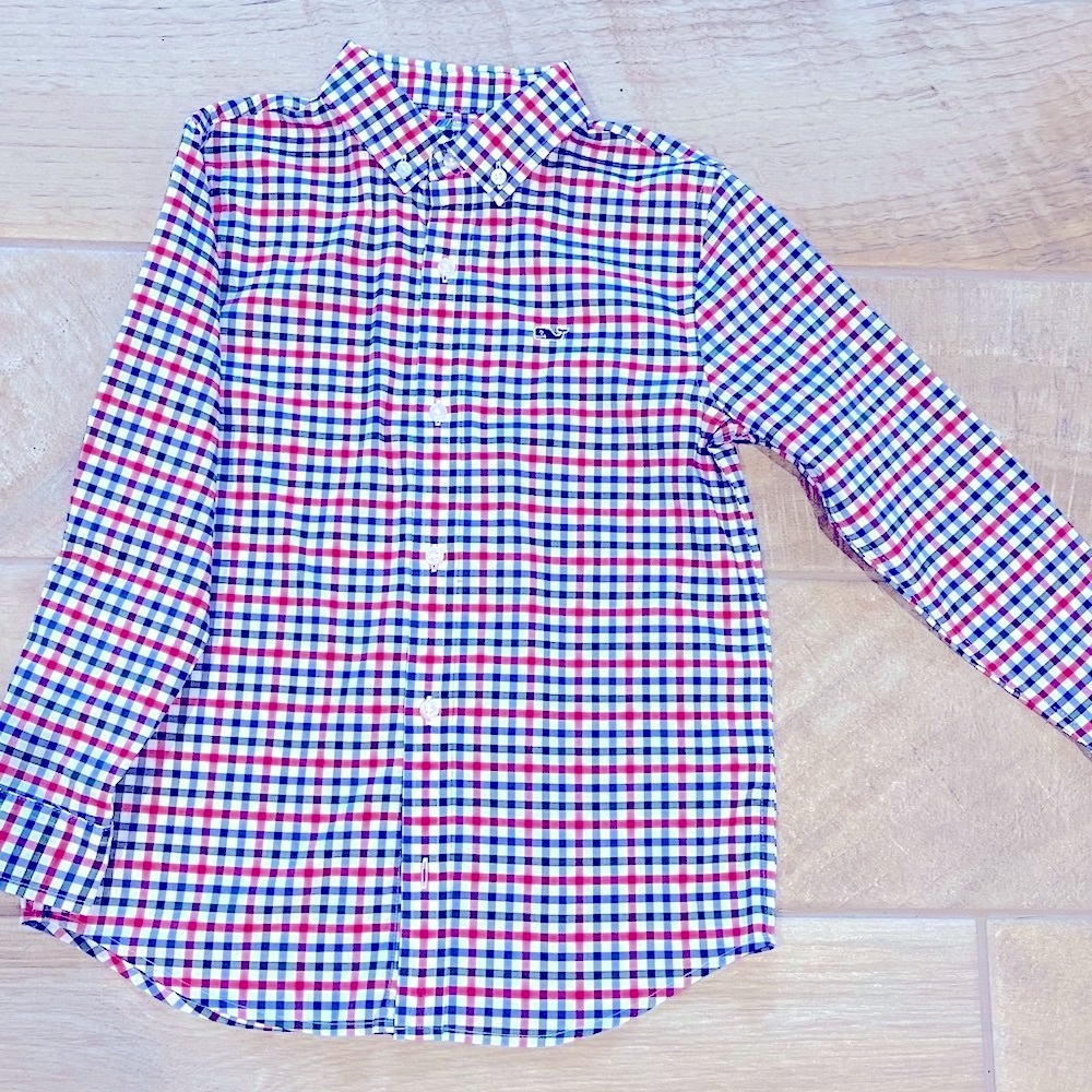 Vineyard Vine Boys On-The-Go brrrº Check Shirt PERFECT CHRISTMAS SHIRT